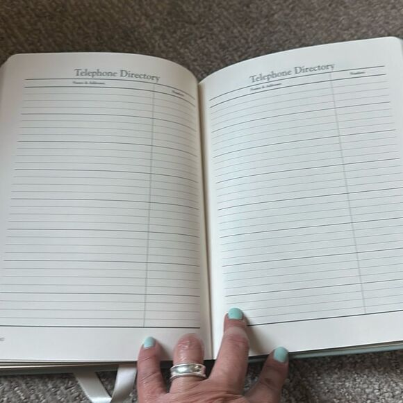 Anthropologie 2024 Monogram “E” Diary Planner Journal 17 Months Moss Green - Picture 4 of 8